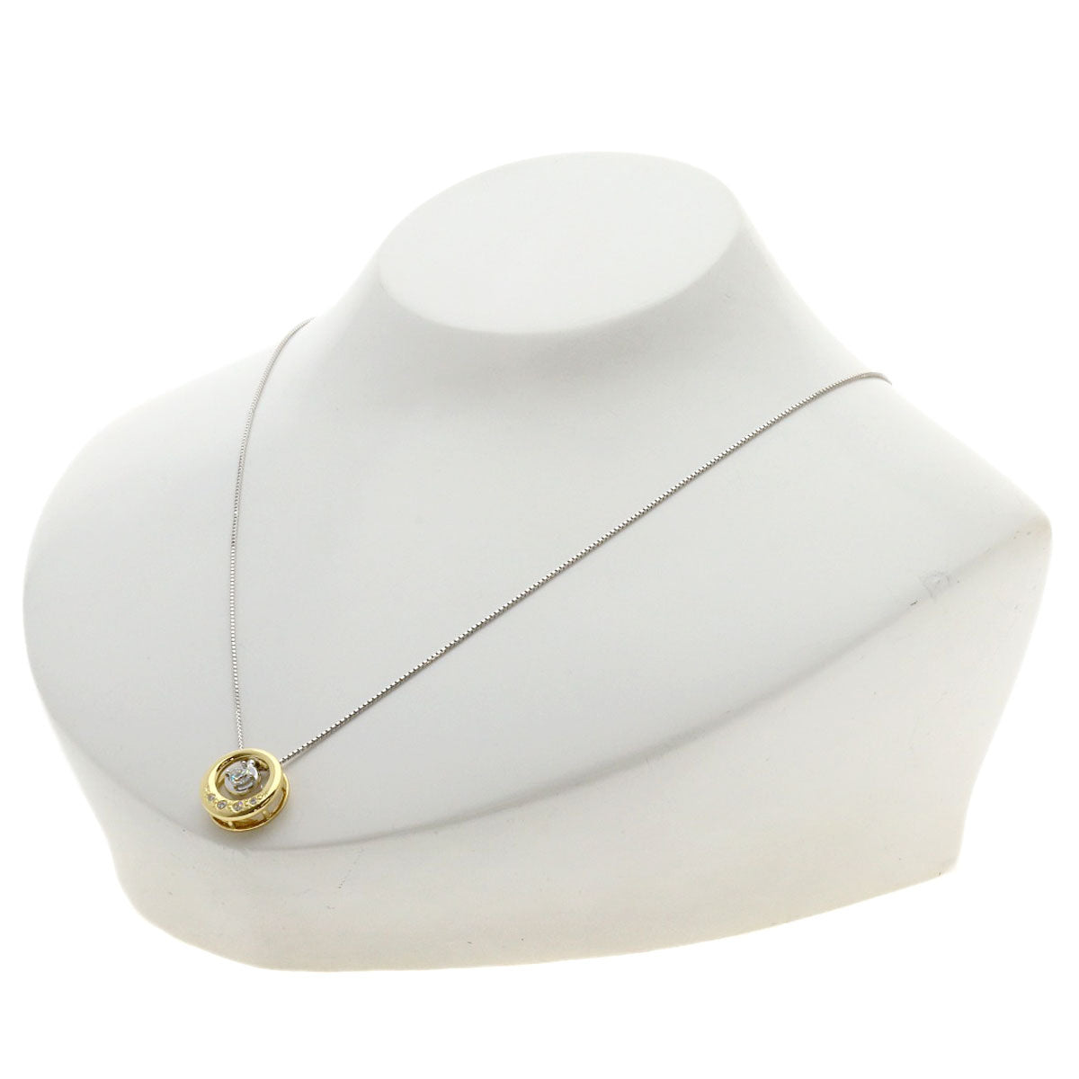 TASAKI Diamond 2WAY Necklace K18 Yellow Gold K18 White GoldLadies [Used]