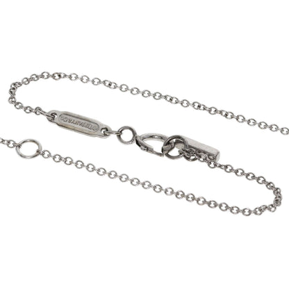 TIFFANY&Co. T smile small Necklace K18 White Gold Ladies [Used]