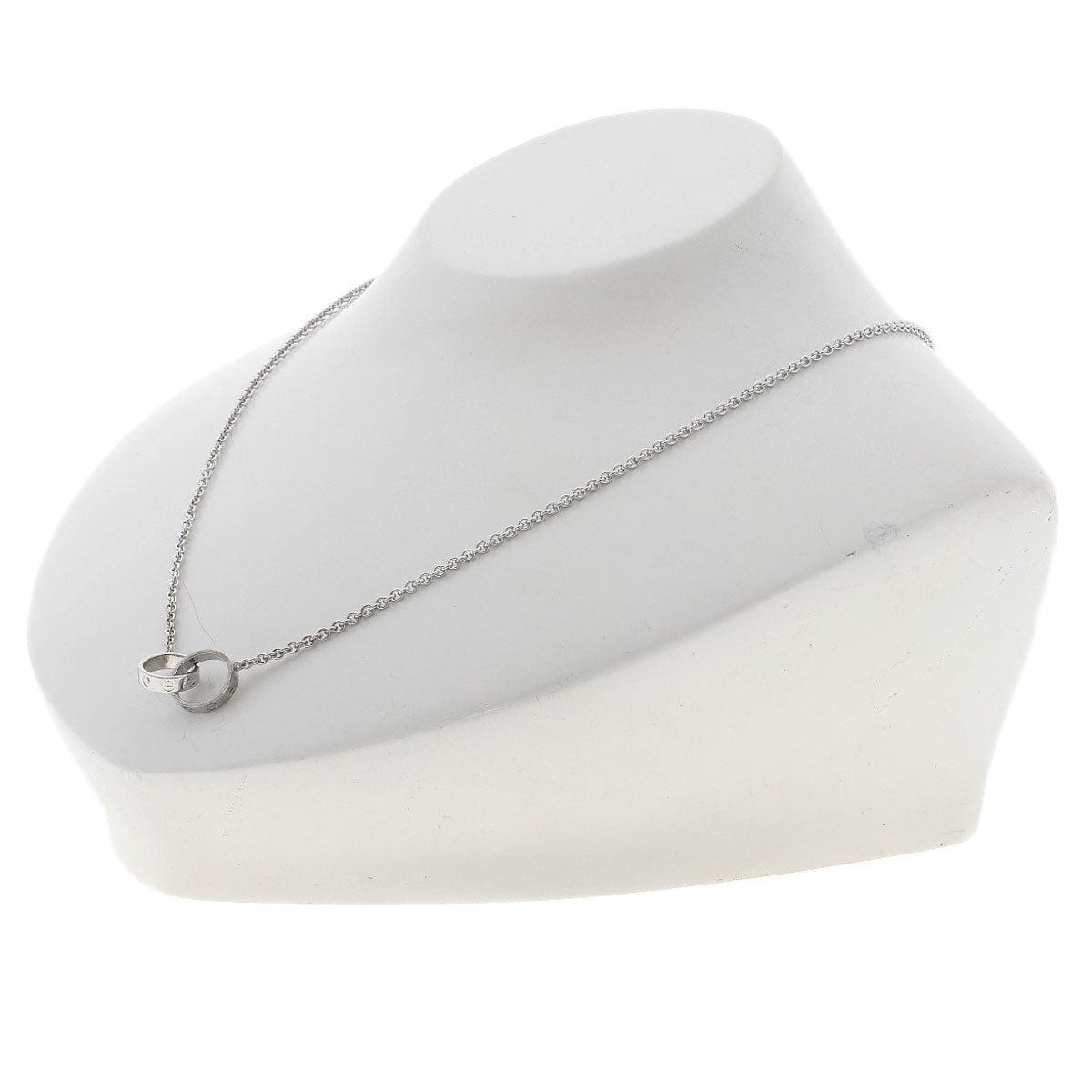 CARTIER Baby love Necklace K18 White Gold Ladies [Used]