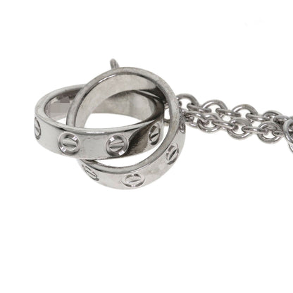 CARTIER Baby love Necklace K18 White Gold Ladies [Used]