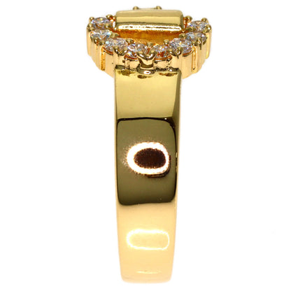 CELINE Belt motif Diamond Ring K18 Yellow Gold Ladies [Used]