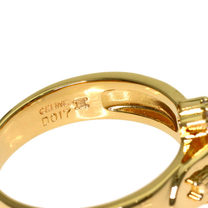 CELINE Belt motif Diamond Ring K18 Yellow Gold Ladies [Used]
