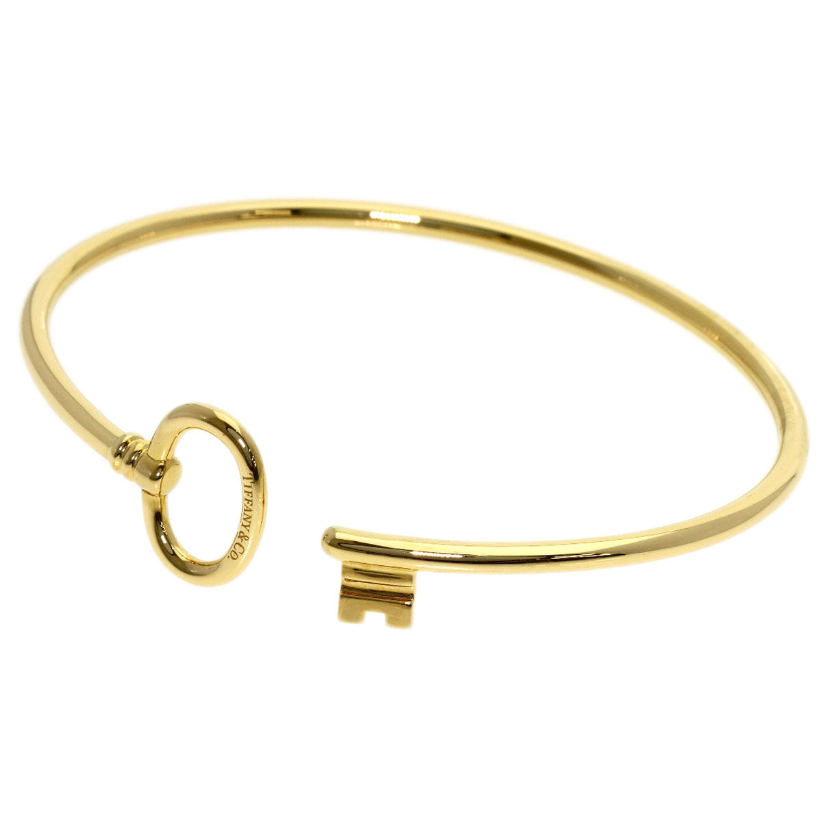 TIFFANY&Co. Oval key Bracelet K18 Yellow Gold Ladies [Used]