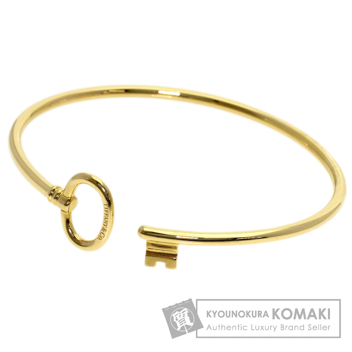 TIFFANY&Co. Oval key Bracelet K18 Yellow Gold Ladies [Used]