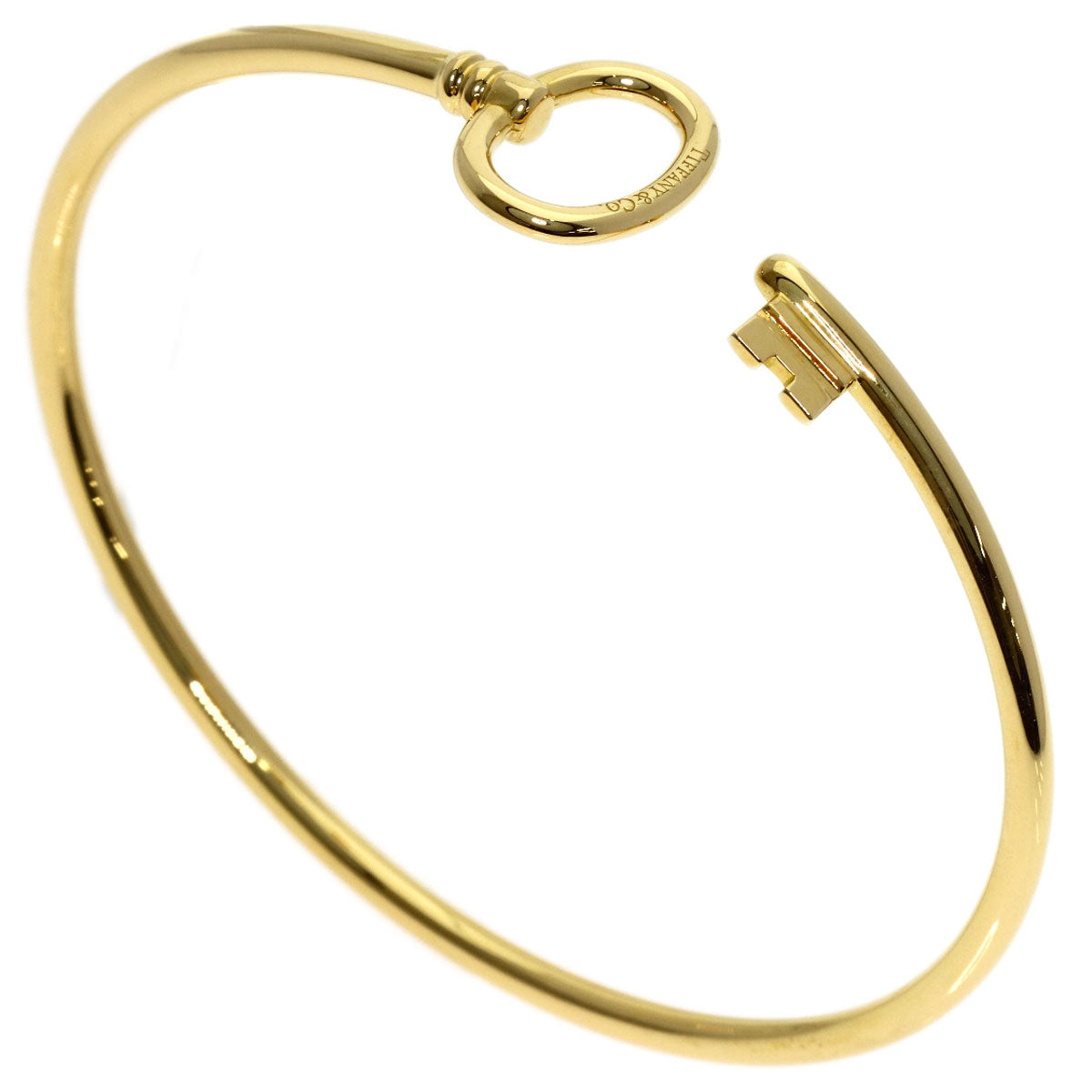TIFFANY&Co. Oval key Bracelet K18 Yellow Gold Ladies [Used]