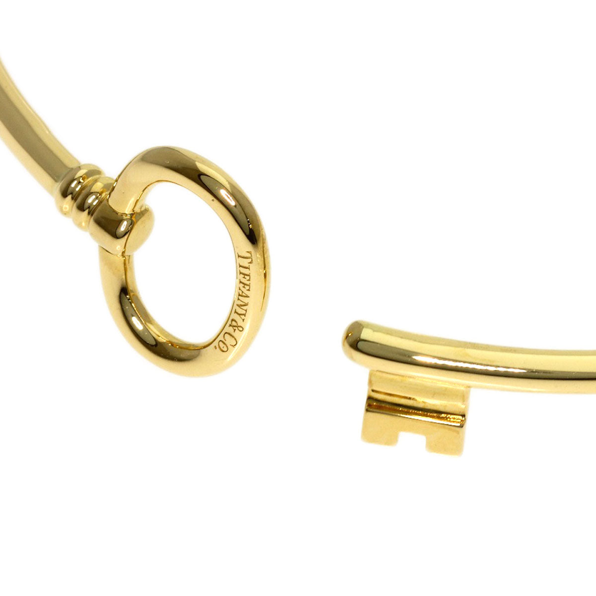 TIFFANY&Co. Oval key Bracelet K18 Yellow Gold Ladies [Used]