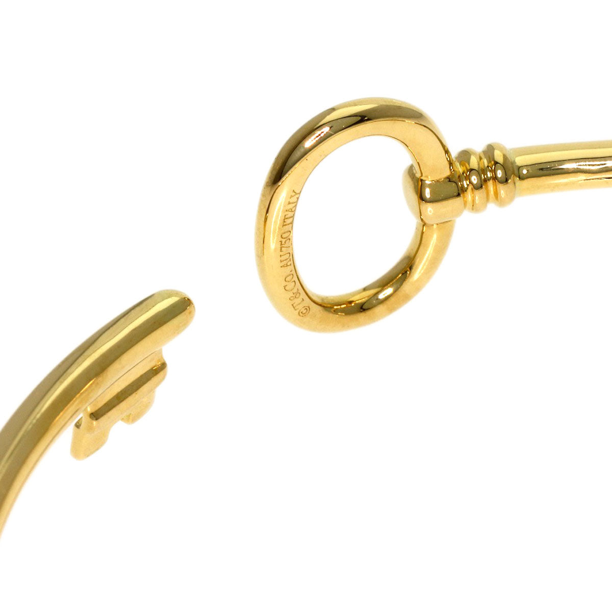 TIFFANY&Co. Oval key Bracelet K18 Yellow Gold Ladies [Used]