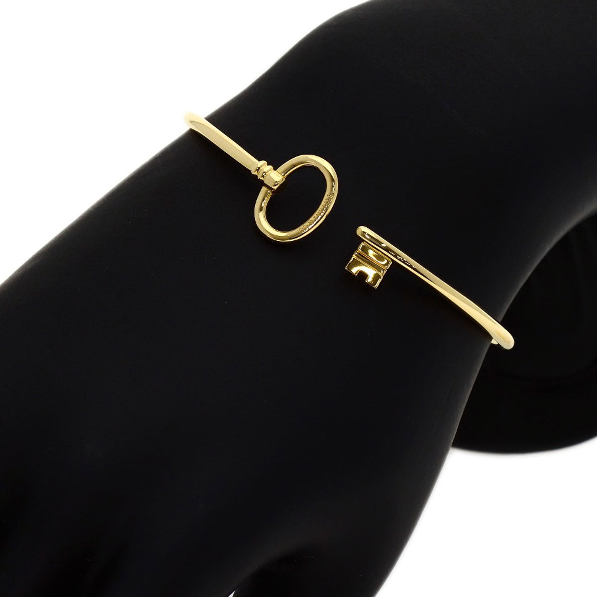 TIFFANY&Co. Oval key Bracelet K18 Yellow Gold Ladies [Used]