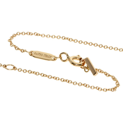 TIFFANY&Co. T Smile Mini Diamond Necklace K18 Pink Gold Ladies [Used]
