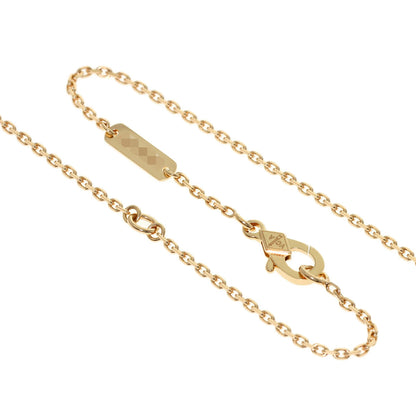 Van Cleef & Arpels Vintage Alhambra Pink Shell Diamond Necklace K18 Pink Gold Ladies [Used]