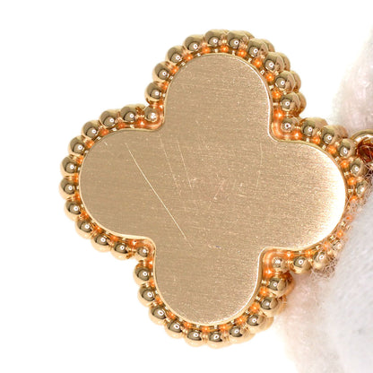 Van Cleef & Arpels Vintage Alhambra Pink Shell Diamond Necklace K18 Pink Gold Ladies [Used]