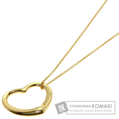 TIFFANY&Co. Open heart Necklace K18 Yellow Gold Ladies [Used]
