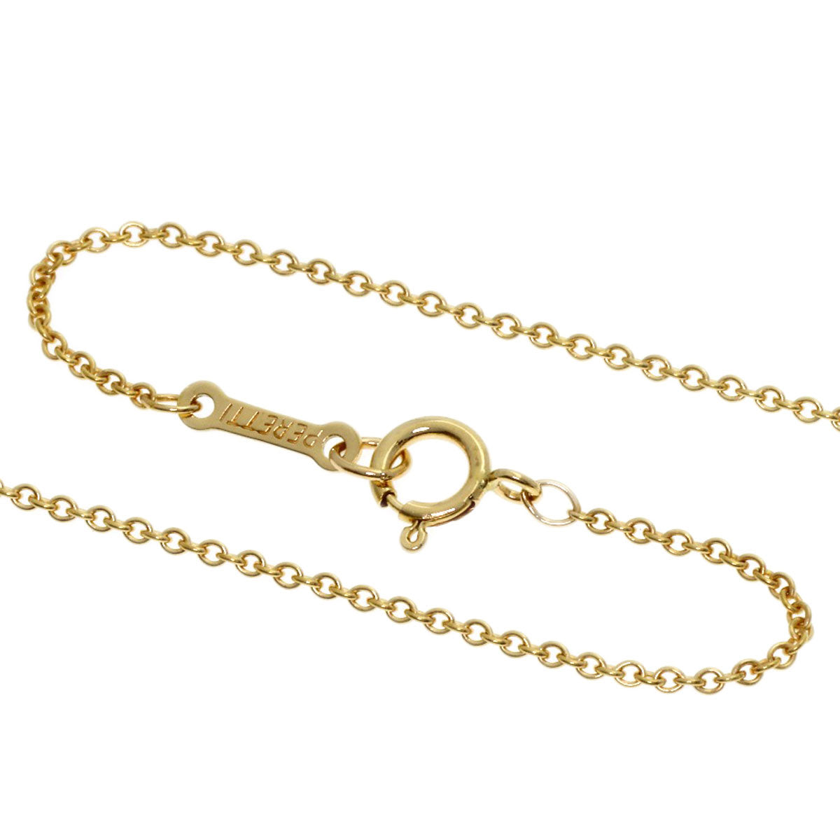 TIFFANY&Co. Open heart Necklace K18 Yellow Gold Ladies [Used]