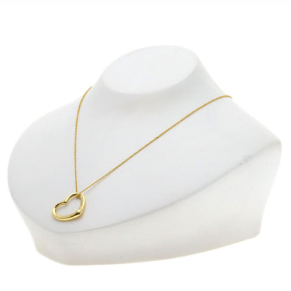 TIFFANY&Co. Open heart Necklace K18 Yellow Gold Ladies [Used]