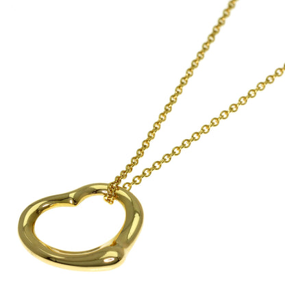 TIFFANY&Co. Open heart Necklace K18 Yellow Gold Ladies [Used]