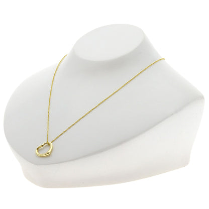 TIFFANY&Co. Open heart Necklace K18 Yellow Gold Ladies [Used]
