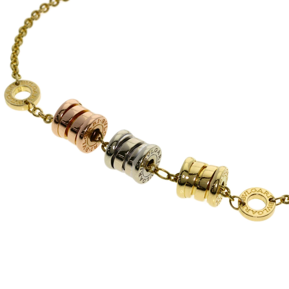 BVLGARI B.zero1 element Bracelet K18 Yellow Gold K18 White GoldLadies [Used]
