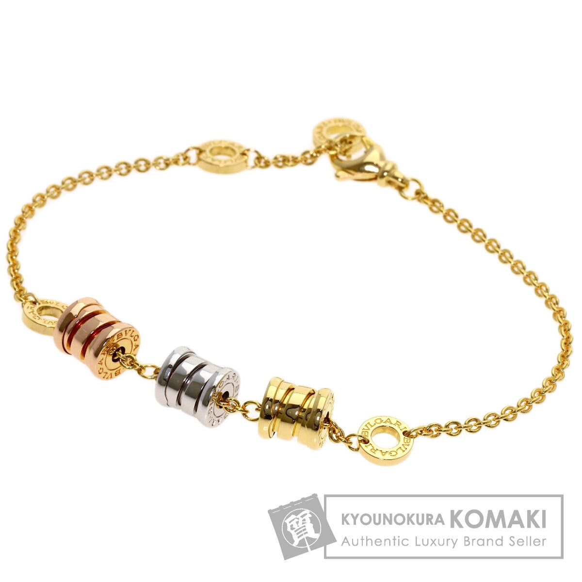 BVLGARI B.zero1 element Bracelet K18 Yellow Gold K18 White GoldLadies [Used]