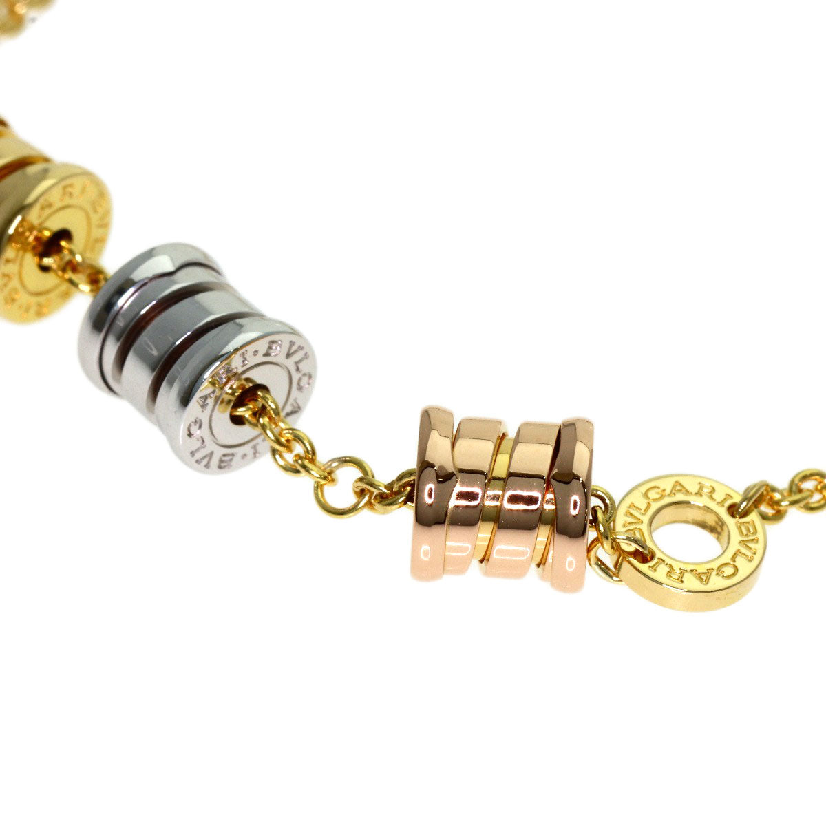 BVLGARI B.zero1 element Bracelet K18 Yellow Gold K18 White GoldLadies [Used]