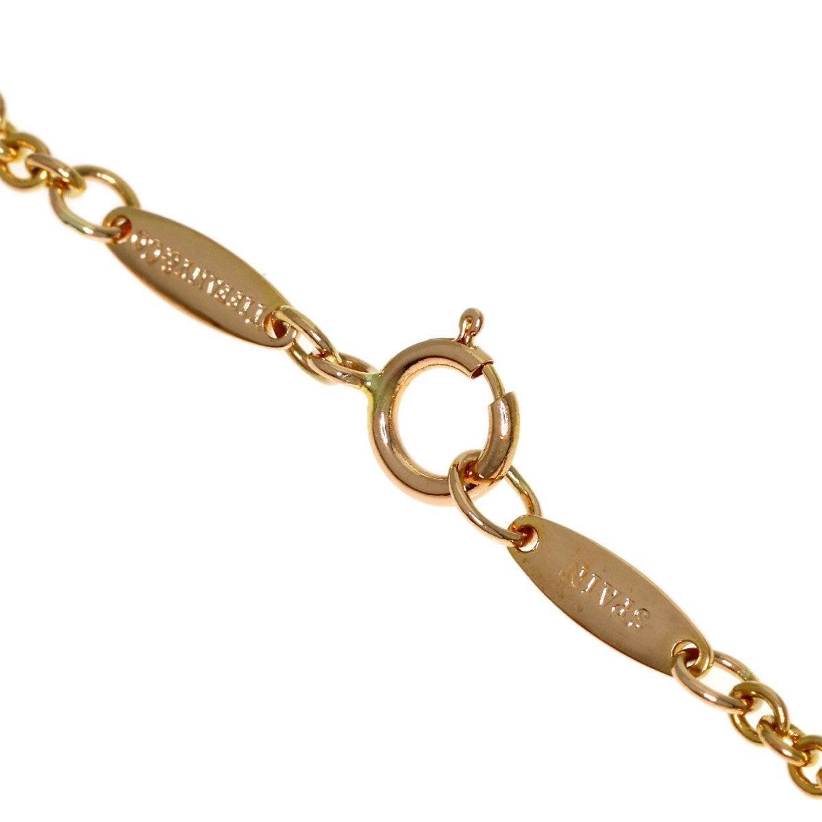 TIFFANY&Co. Open heart Bracelet K18 Pink Gold Ladies [Used]