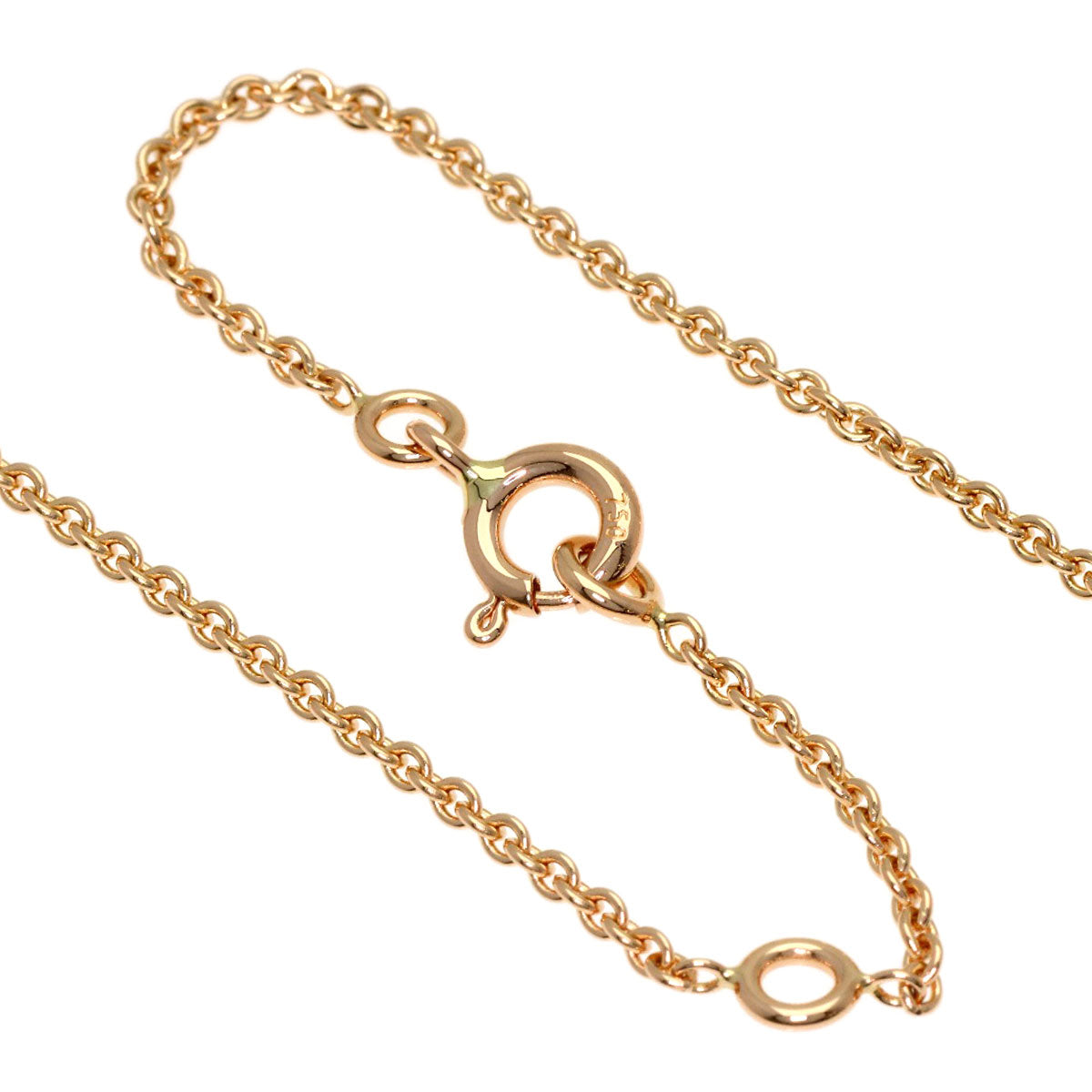 HERMES Amulet Diamond Necklace K18 Pink Gold Ladies [Used]