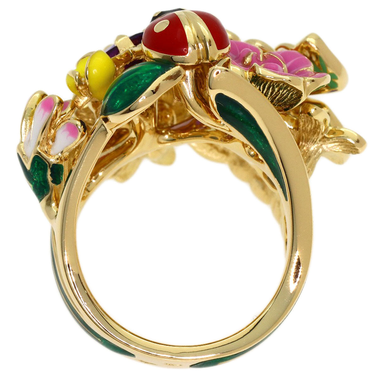 Dior Diorette #51 Ring K18 Yellow Gold Ladies [Used]