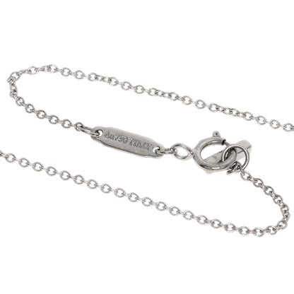 TIFFANY&Co. T Smile Mini Diamond Necklace K18 White Gold Ladies [Used]