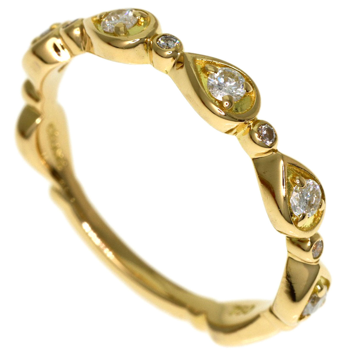 CELINE Diamond Ring K18 Yellow Gold Ladies [Used]