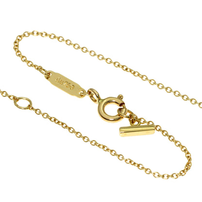 TIFFANY&Co. T Smile Mini Diamond Necklace K18 Yellow Gold Ladies [Used]