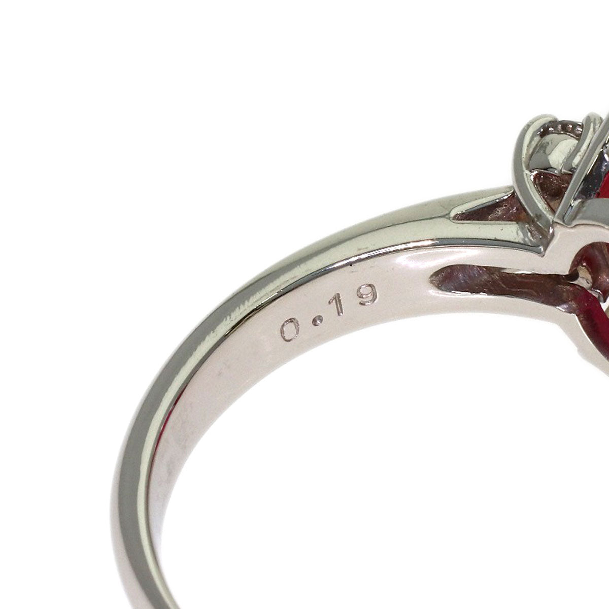 TASAKI Ruberite diamond Ring Platinum PT900 Ladies [Used]