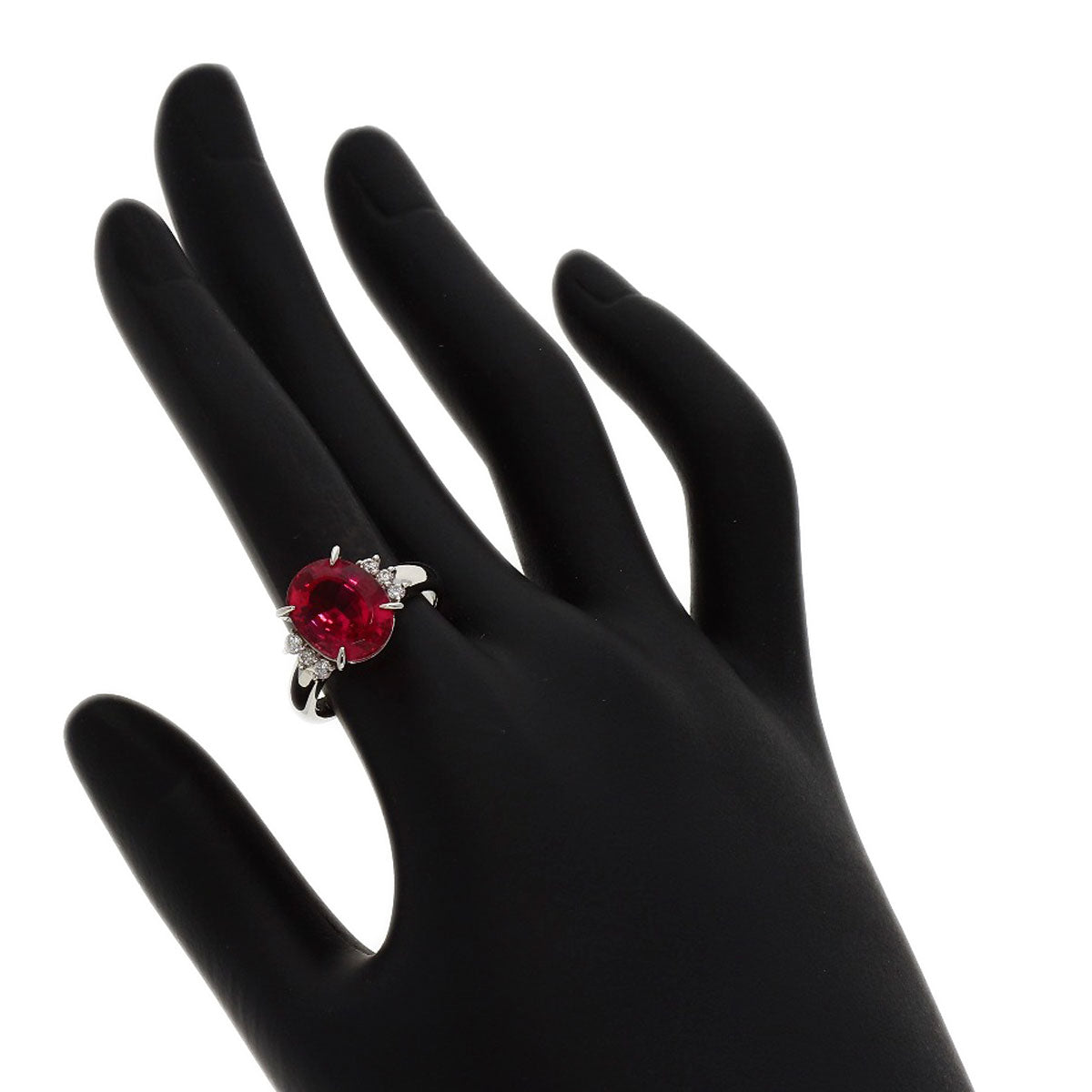 TASAKI Ruberite diamond Ring Platinum PT900 Ladies [Used]