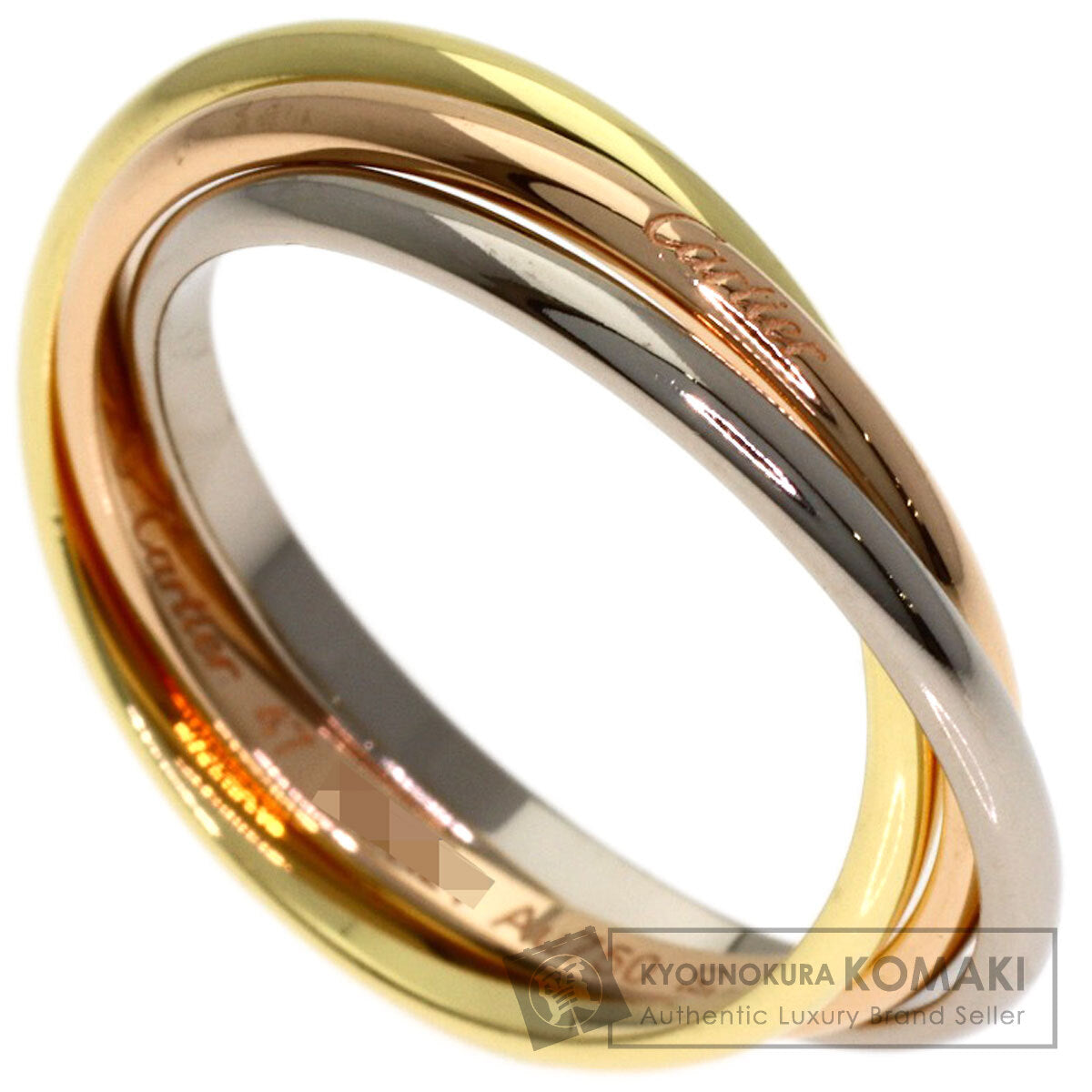 CARTIER Trinity XS #47 Ring K18 Yellow Gold K18 White GoldLadies [Used]