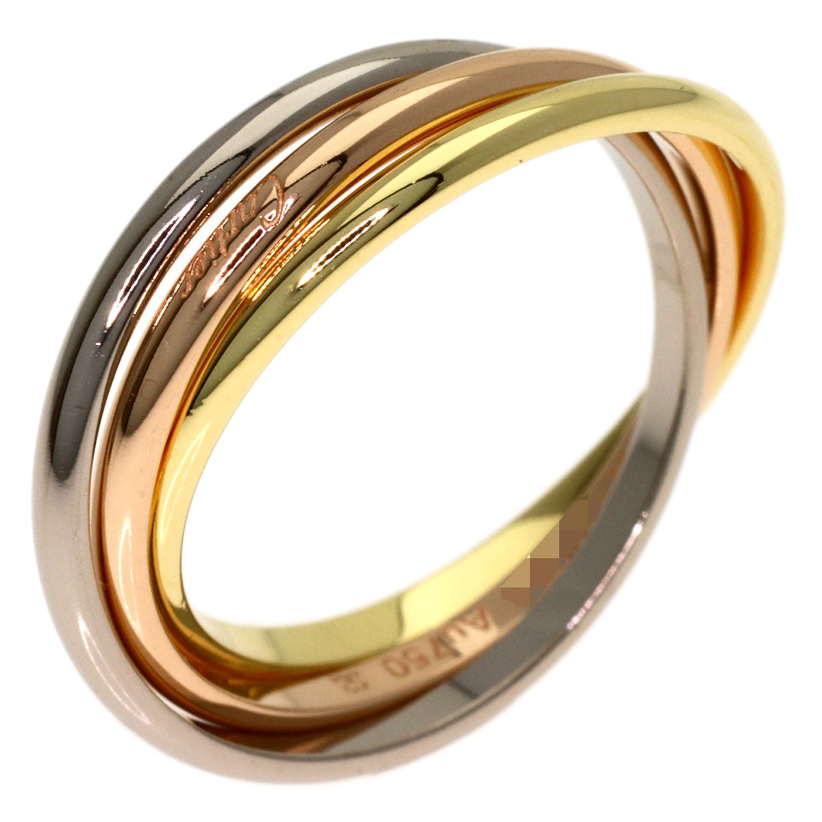 CARTIER Trinity XS #47 Ring K18 Yellow Gold K18 White GoldLadies [Used]