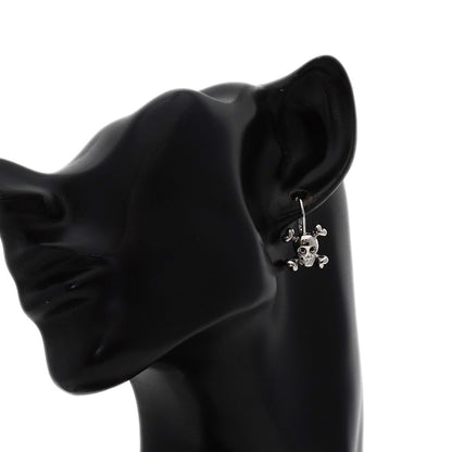 Dior Skull diamond earring K18 White Gold Ladies [Used]