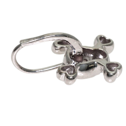 Dior Skull diamond earring K18 White Gold Ladies [Used]