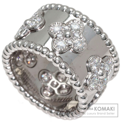 Van Cleef & Arpels Perle Clover Diamond #51 Ring K18 White Gold Ladies [Used]