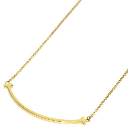 TIFFANY&Co. T smile small Necklace K18 Yellow Gold Ladies [Used]