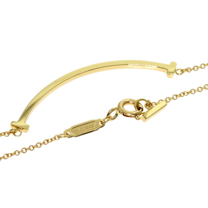 TIFFANY&Co. T smile small Necklace K18 Yellow Gold Ladies [Used]