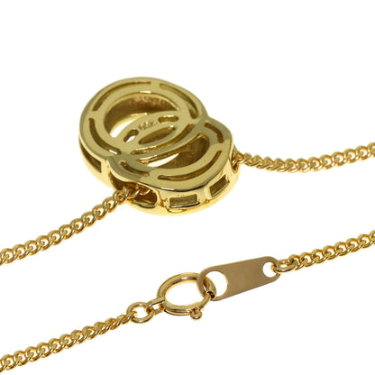CELINE Double loop Necklace K18 Yellow Gold Ladies [Used]