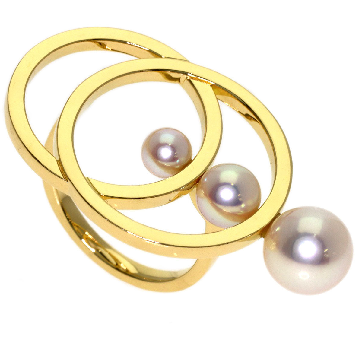 TASAKI Cosmic Pearl Pearl Ring K18 Yellow Gold Ladies [Used]