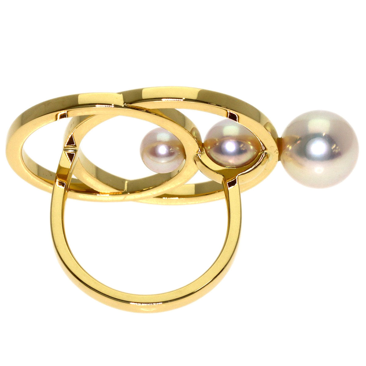 TASAKI Cosmic Pearl Pearl Ring K18 Yellow Gold Ladies [Used]