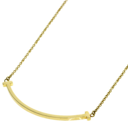 TIFFANY&Co. T smile small Necklace K18 Yellow Gold Ladies [Used]