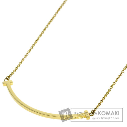 TIFFANY&Co. T smile small Necklace K18 Yellow Gold Ladies [Used]
