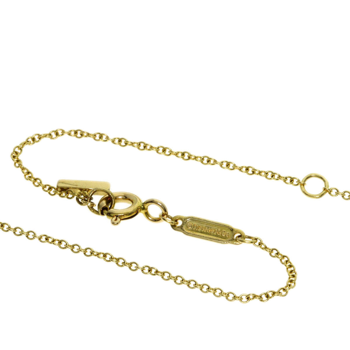 TIFFANY&Co. T smile small Necklace K18 Yellow Gold Ladies [Used]