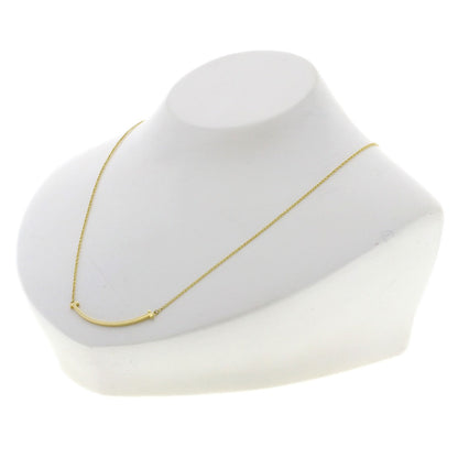 TIFFANY&Co. T smile small Necklace K18 Yellow Gold Ladies [Used]
