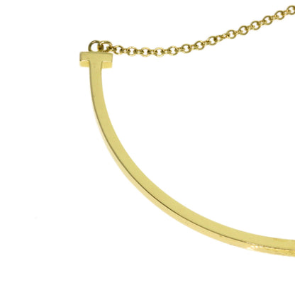 TIFFANY&Co. T smile small Necklace K18 Yellow Gold Ladies [Used]