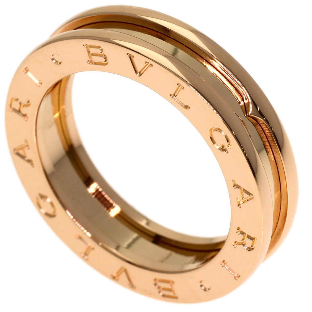 BVLGARI B.zero1 1 band #53 Ring K18 Pink Gold Ladies [Used]