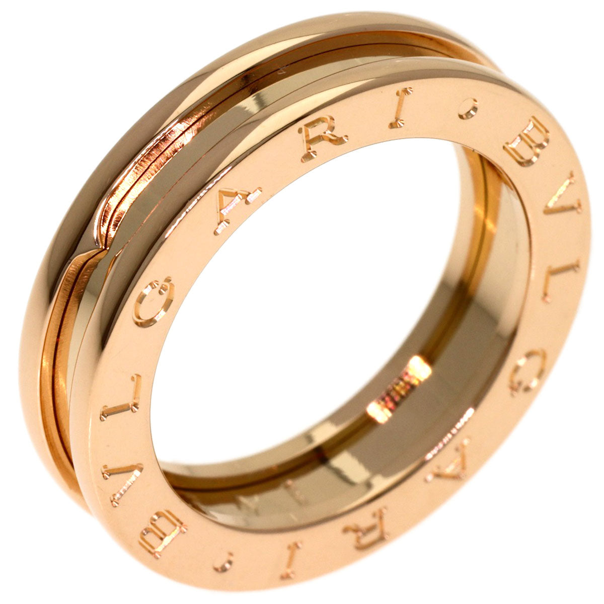 BVLGARI B.zero1 1 band #53 Ring K18 Pink Gold Ladies [Used]