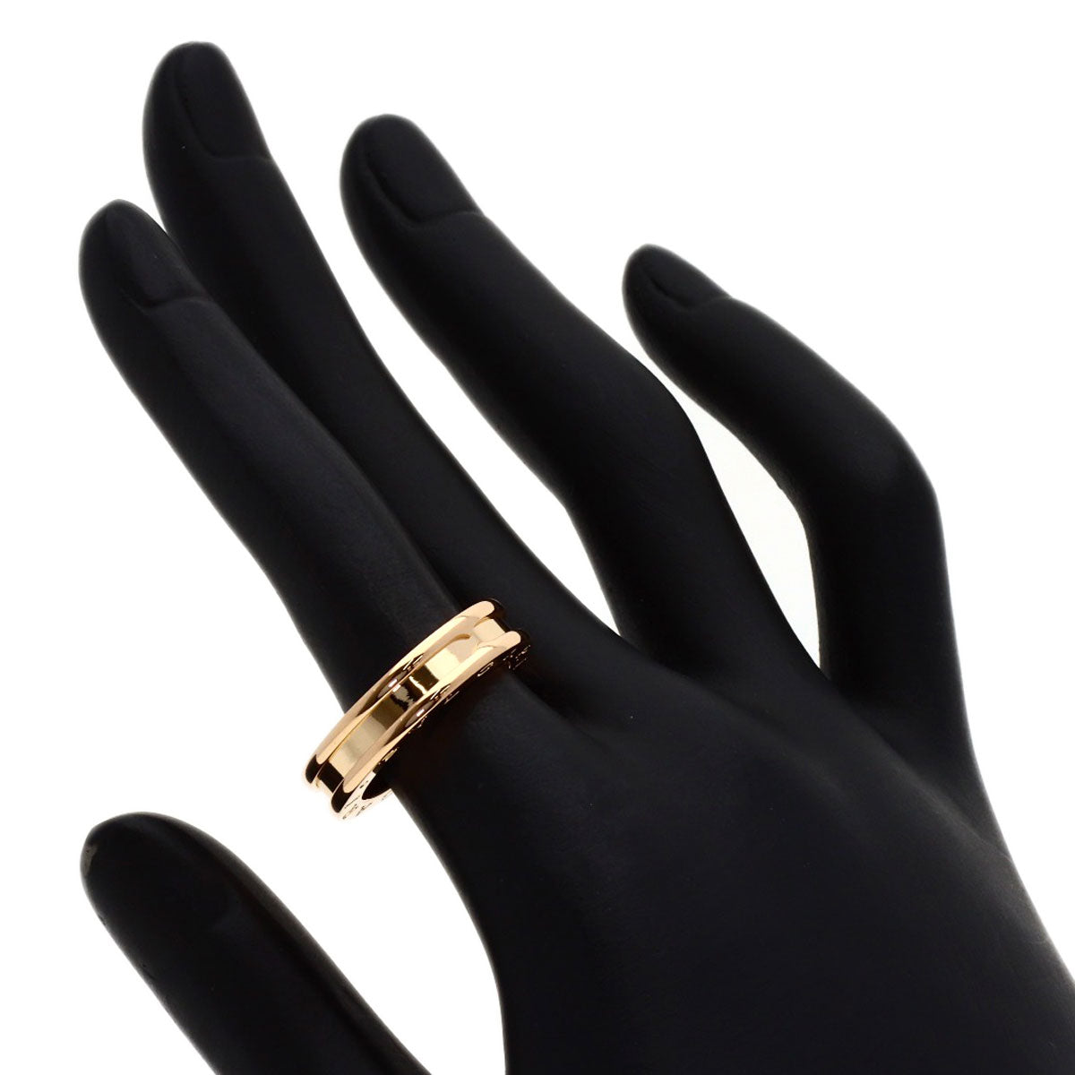 BVLGARI B.zero1 1 band #53 Ring K18 Pink Gold Ladies [Used]