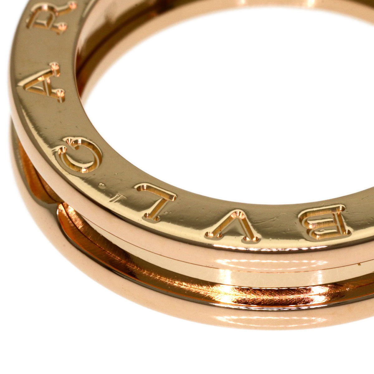 BVLGARI B.zero1 1 band #53 Ring K18 Pink Gold Ladies [Used]
